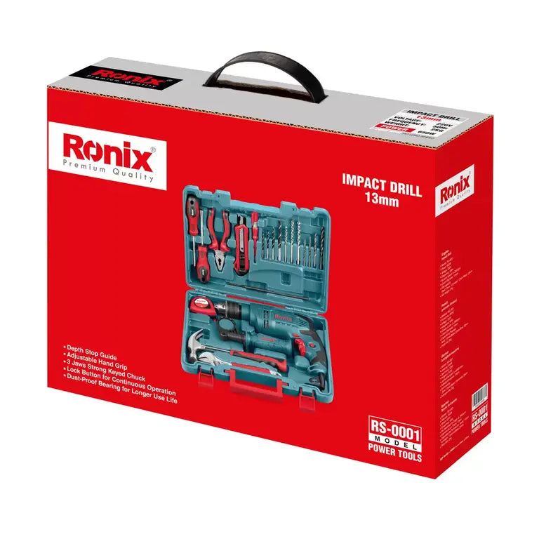 Impact-drill-kits-22-pcs-650W-13mm view 3