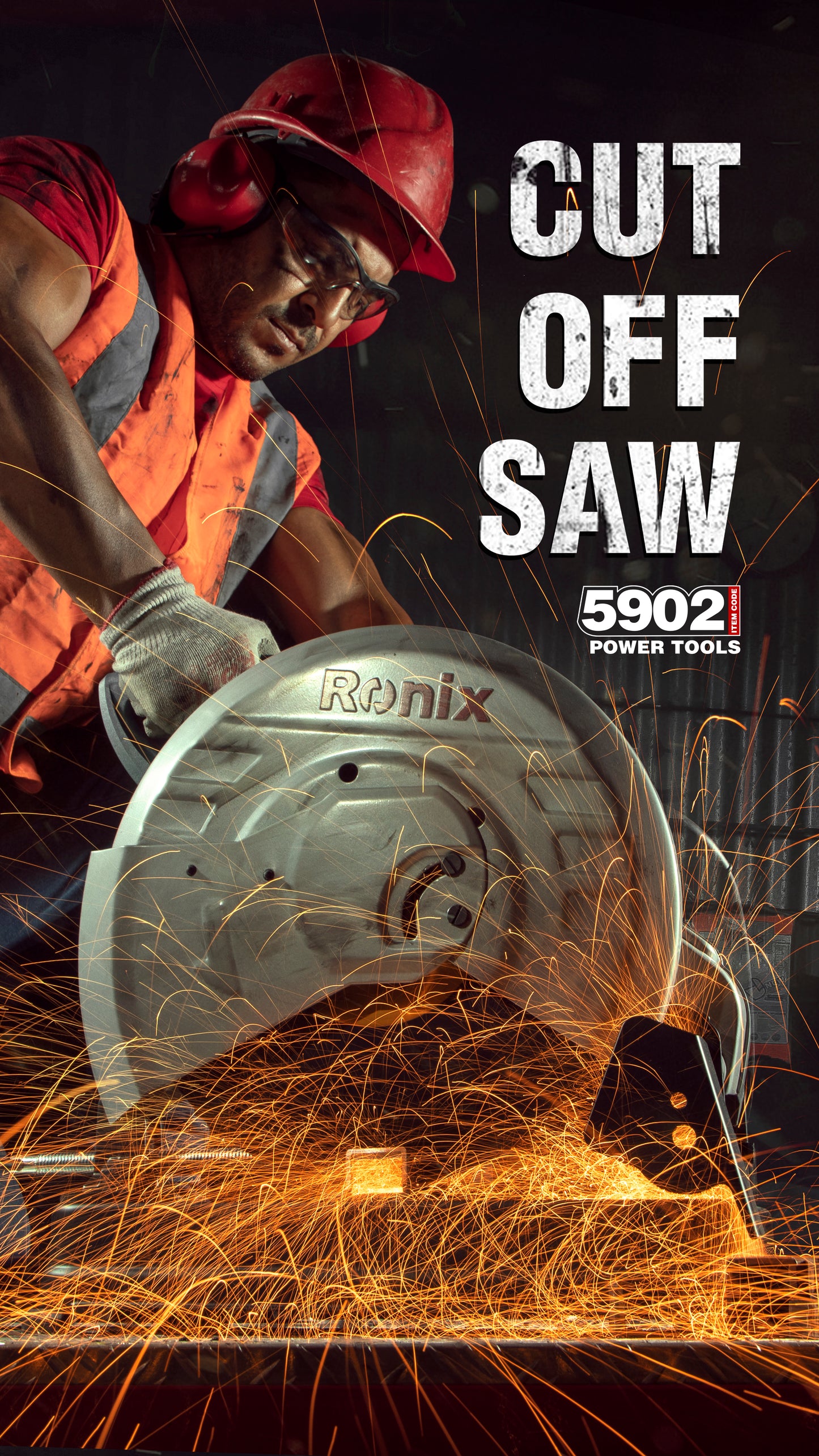 Cut-off Saw 2400W — Ronix tool view 5 | Authorized distributor KSA