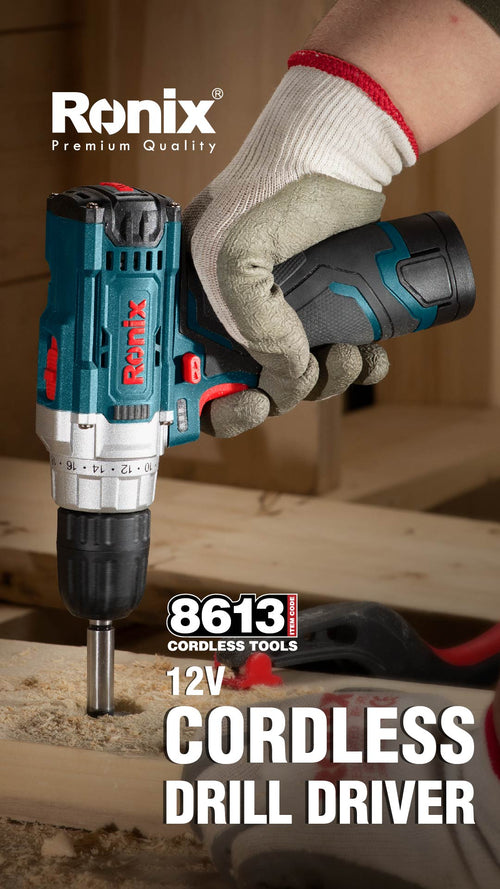 12V Cordless drill driver 10mm-26N.m