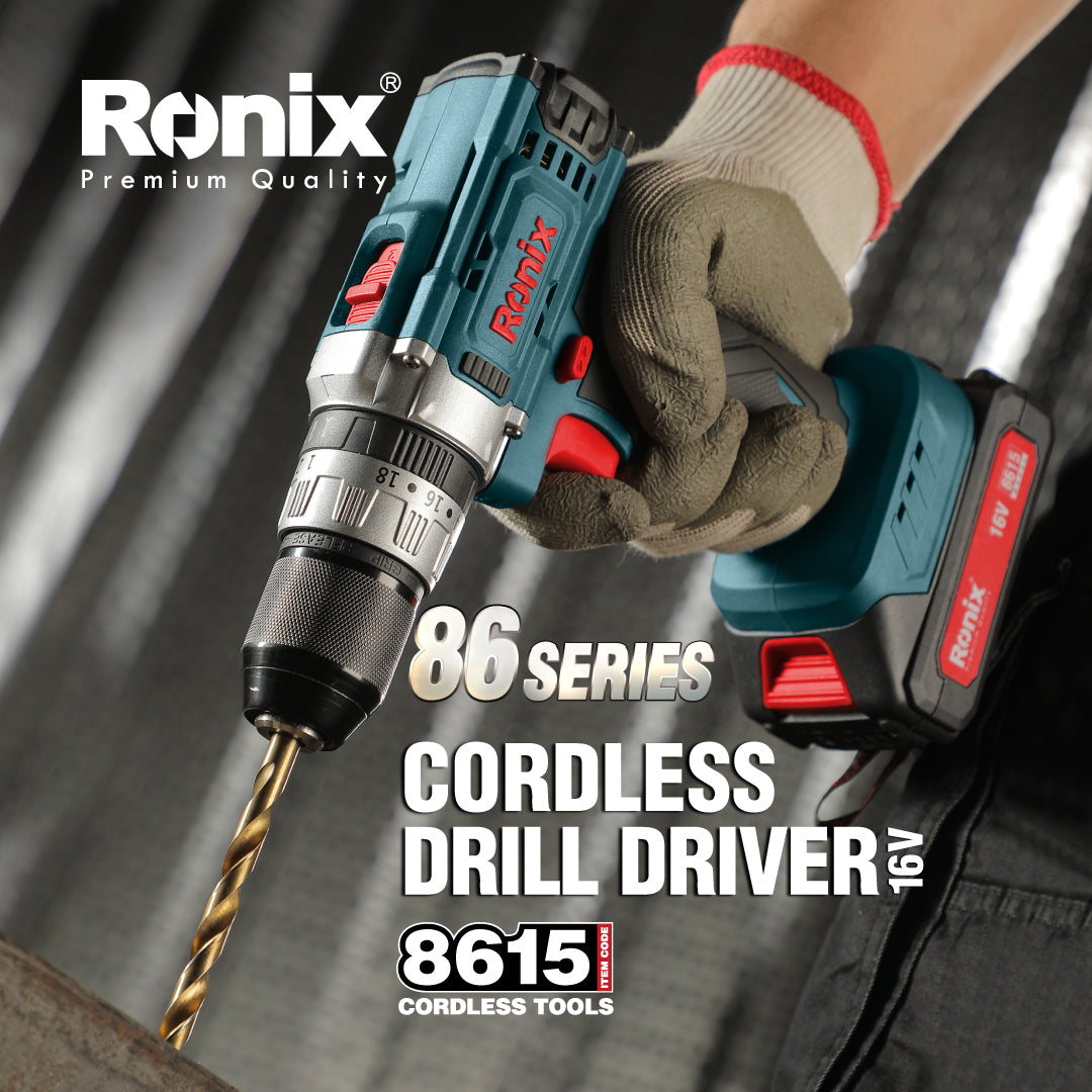 16v Cordless impact drill driver 10mm-32N.m