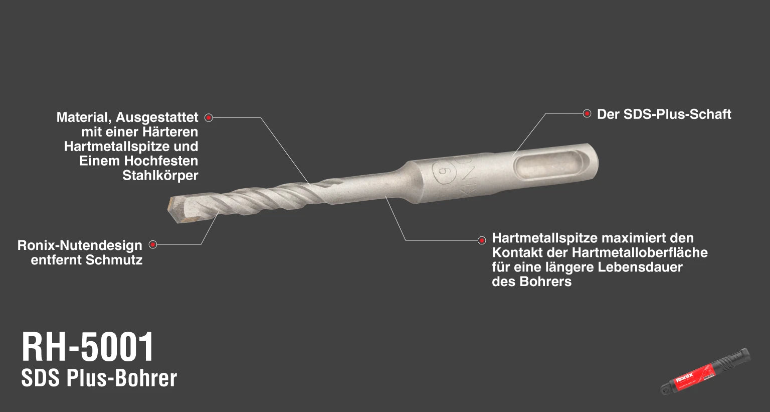 SDS Plus Drill Bit 6x110 mm
