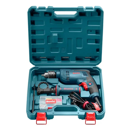 rs-0005-impact-drill-kit-750w-13mm-54pcs-buy-ronix-online-in-ksa view 1