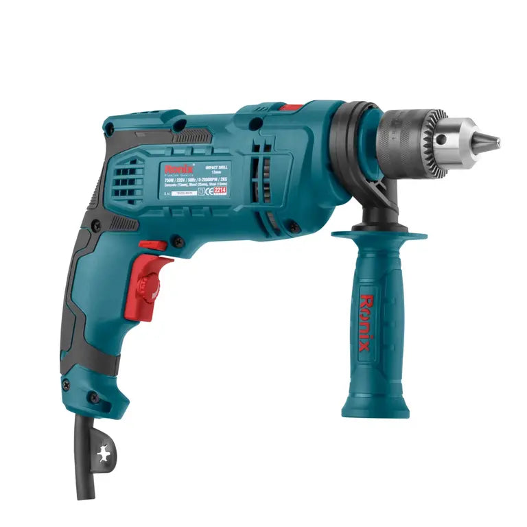 Electric-Impact-Drill-750W-13mm-Keyed view 4