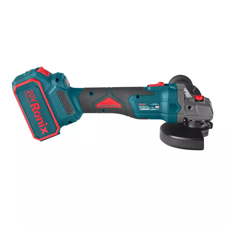 20V-Brushless-Cordless-Mini-Angle-Grinder-125m view 3