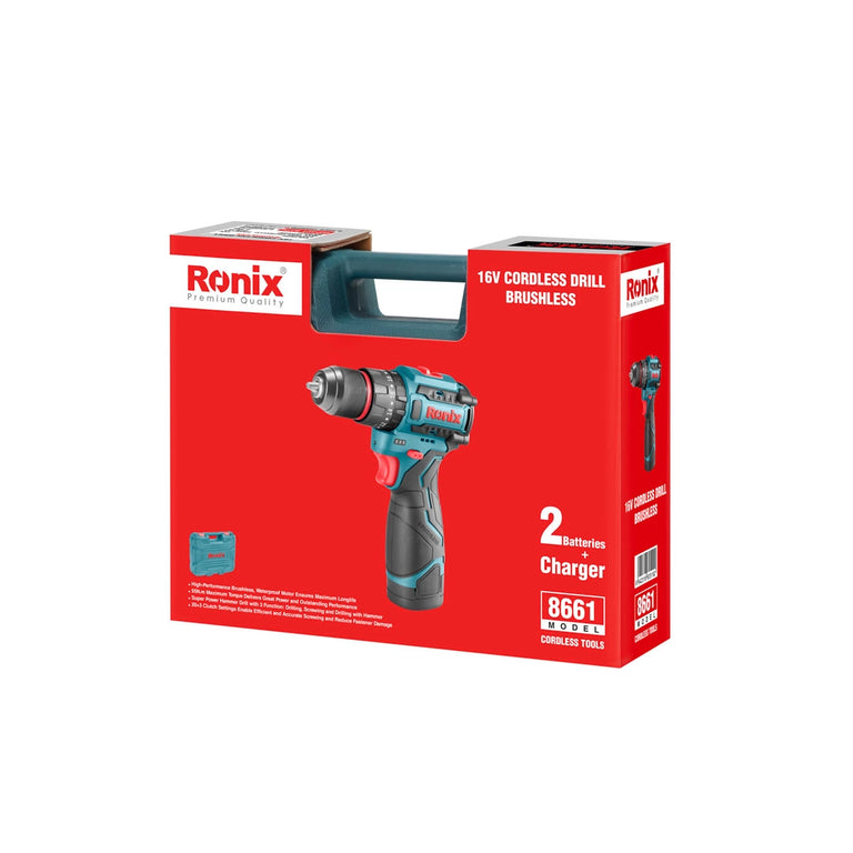 16V Brushless cordless drill 10mm-55N.m